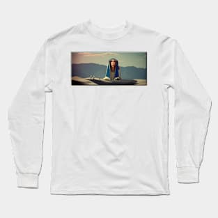 The Sphinx of the White Desert Long Sleeve T-Shirt